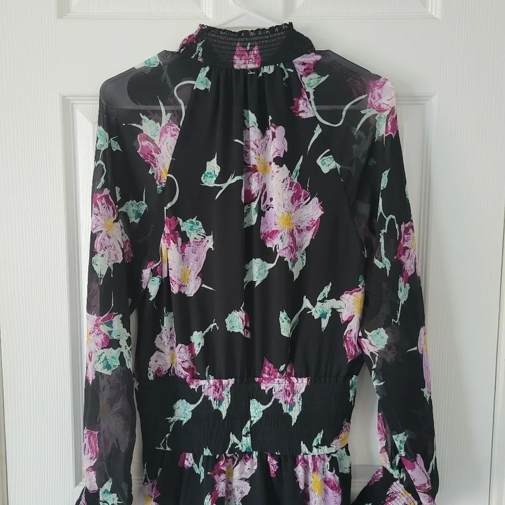 A.L.C Hollis Floral Silk Dress